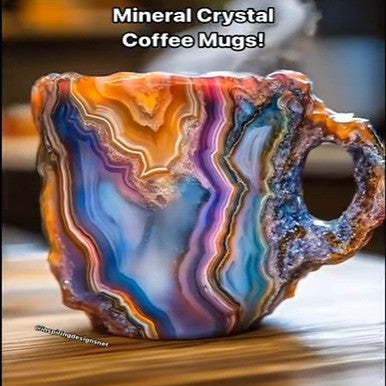 2025 HOT SALE ✨️ New Mineral Crystal Coffee Mugs☕