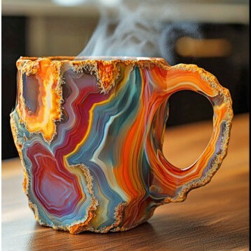 2025 HOT SALE ✨️ New Mineral Crystal Coffee Mugs☕