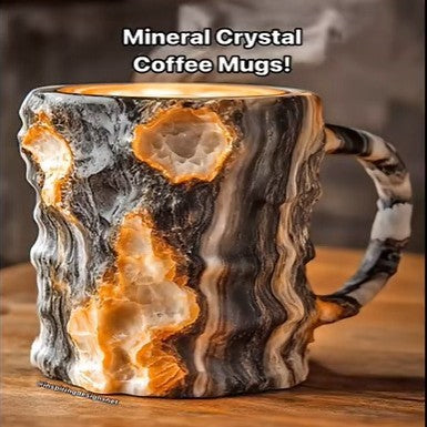 2025 HOT SALE ✨️ New Mineral Crystal Coffee Mugs☕